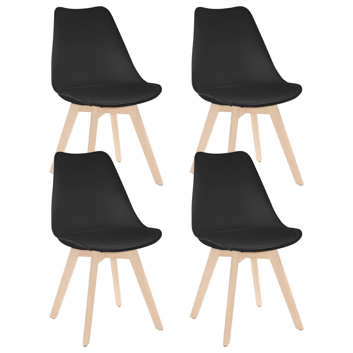 Pack 4 cadeiras de jantar Daria Nordic 83x55x48cm Thinia Home Cadeiras de jantar Nordic 30